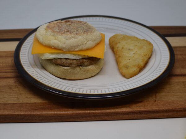 #19 - English Muffin Breakfast Sandwich, Hashbrown Triangle