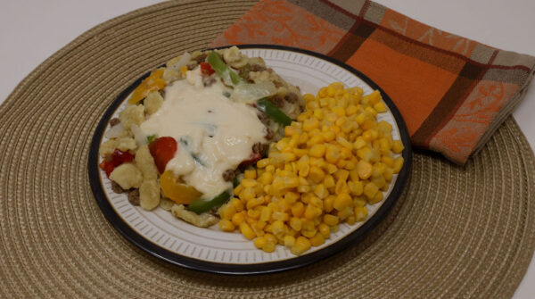#04 - Sister's Hamburger Casserole, Corn