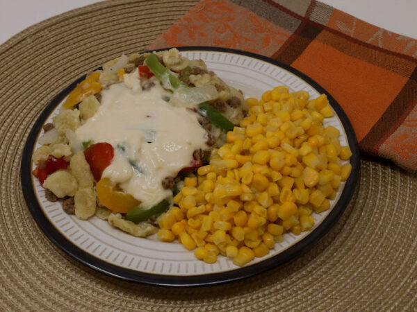 #04 - Sister's Hamburger Casserole, Corn