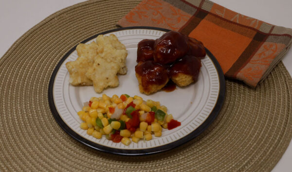 #20 - BBQ Boneless Wings, Potato Stars, Chuckwagon Corn