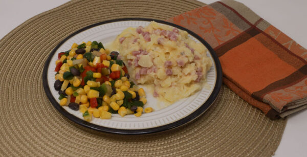 #06 - Au Gratin Potatoes with Ham, Southwest Vegetables