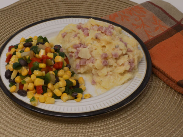 #06 - Au Gratin Potatoes with Ham, Southwest Vegetables