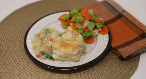 #19 - Chicken and Biscuit, California Blend Vegetables