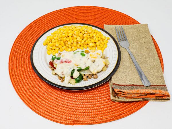 #04 - Sister's Hamburger Casserole, Corn