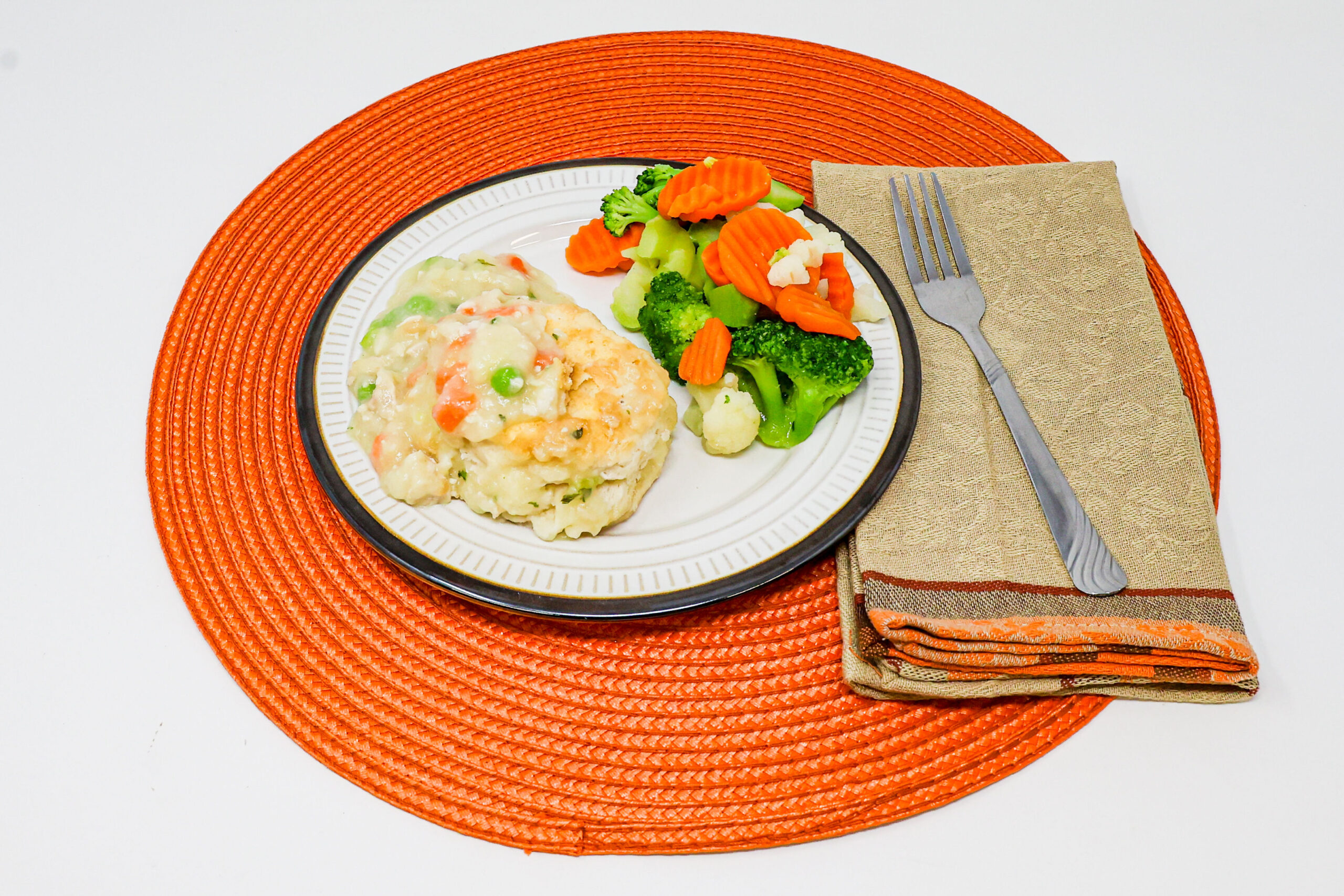#19 - Chicken and Biscuit, California Blend Vegetables