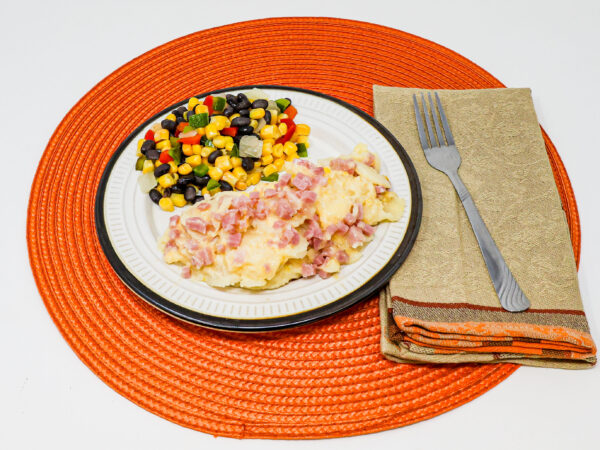 #06 - Au Gratin Potatoes with Ham, Southwest Vegetables