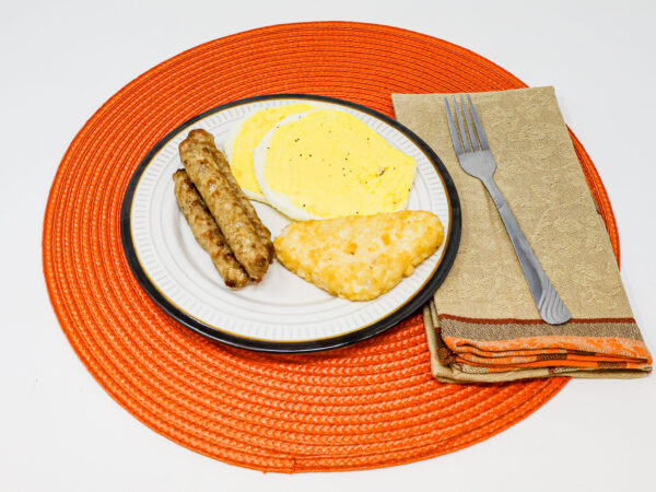 #14 - All American Breakfast (2 Eggs, 3 Sausage Links, Hashbrown)