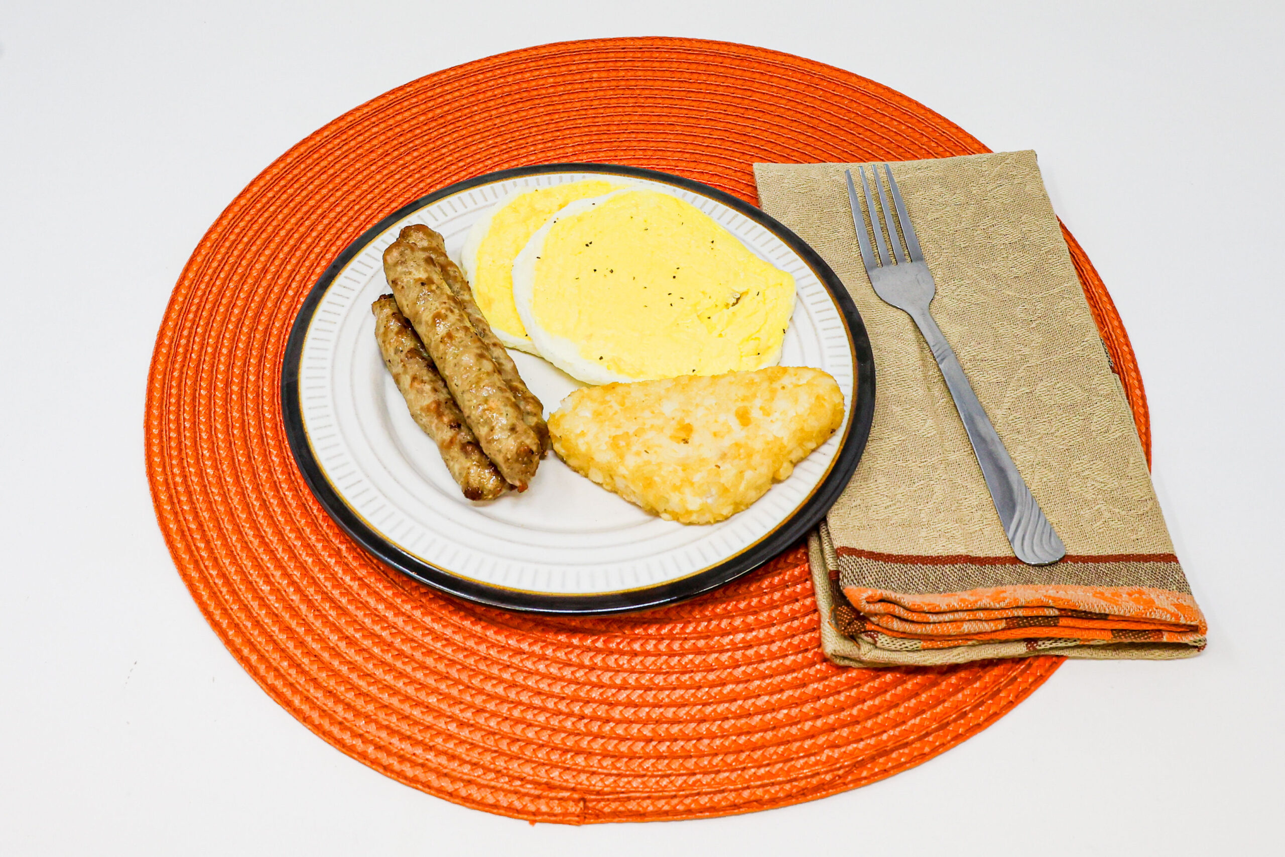 #14 - All American Breakfast (2 Eggs, 3 Sausage Links, Hashbrown)