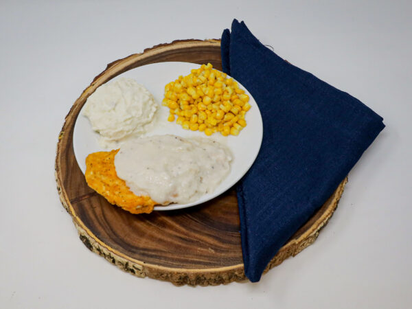 #03 - Chicken with Country Gravy, Mashed Potatoes, Corn