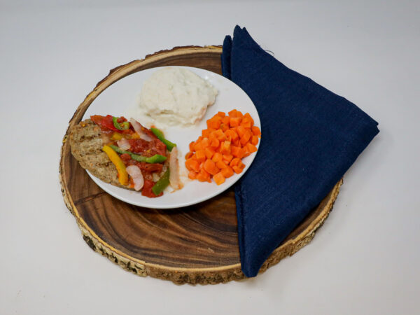 #06 - Swiss Steak, Mashed Potatoes, Diced Carrots