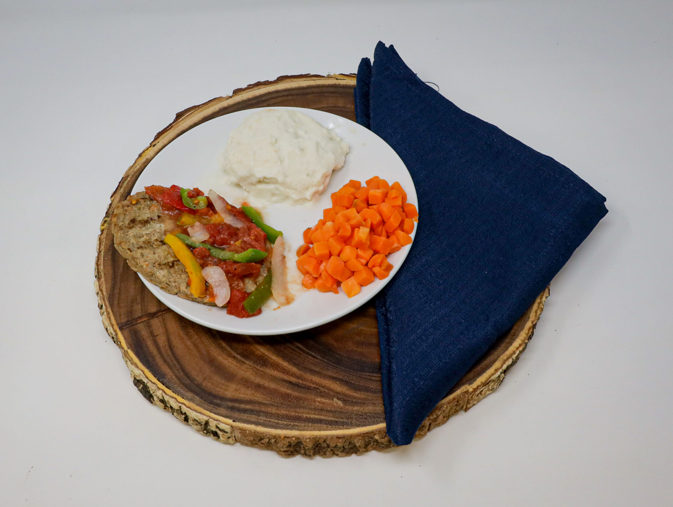 #06 - Swiss Steak, Mashed Potatoes, Diced Carrots