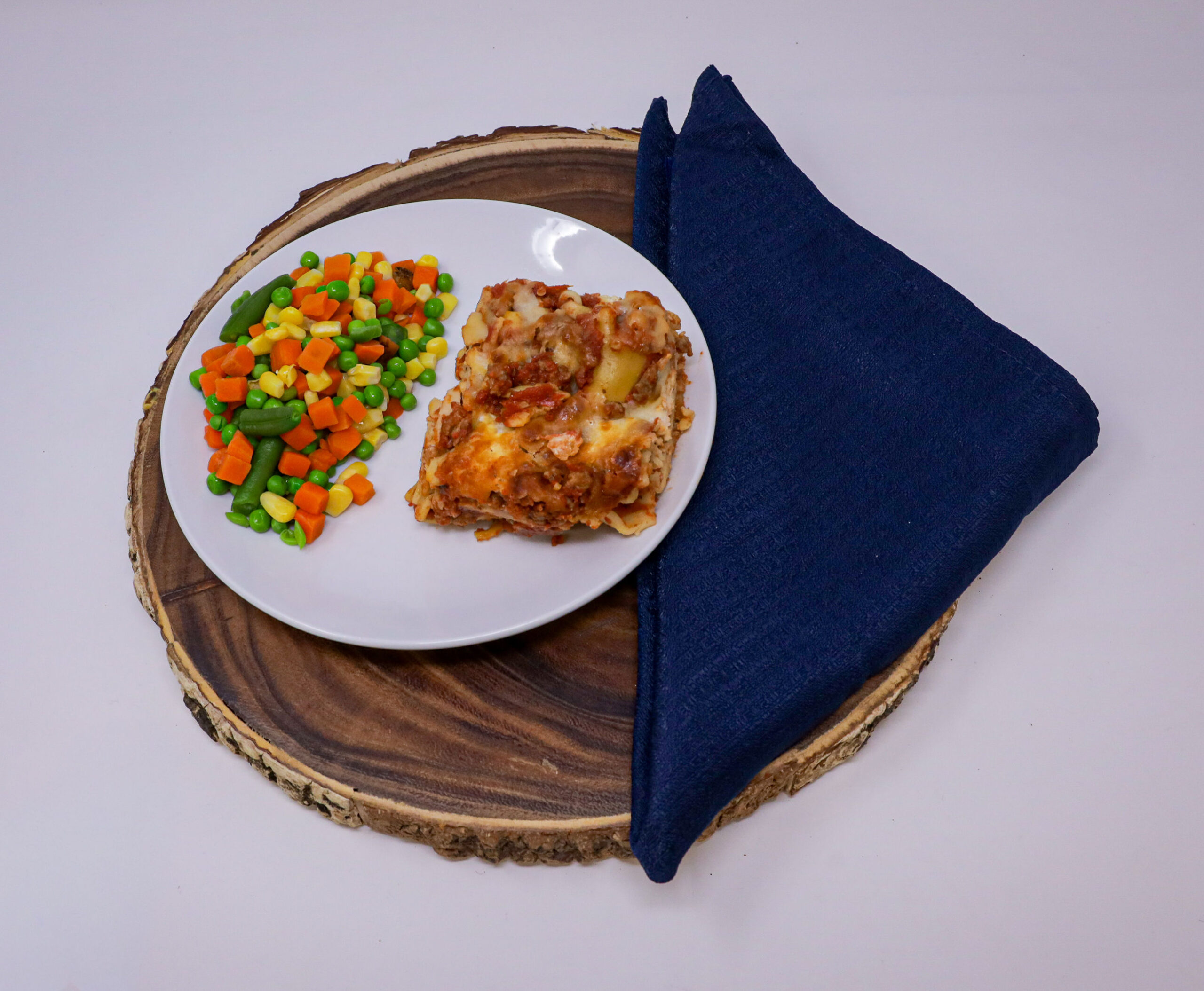 #10 - Lasagna, Mixed Vegetables