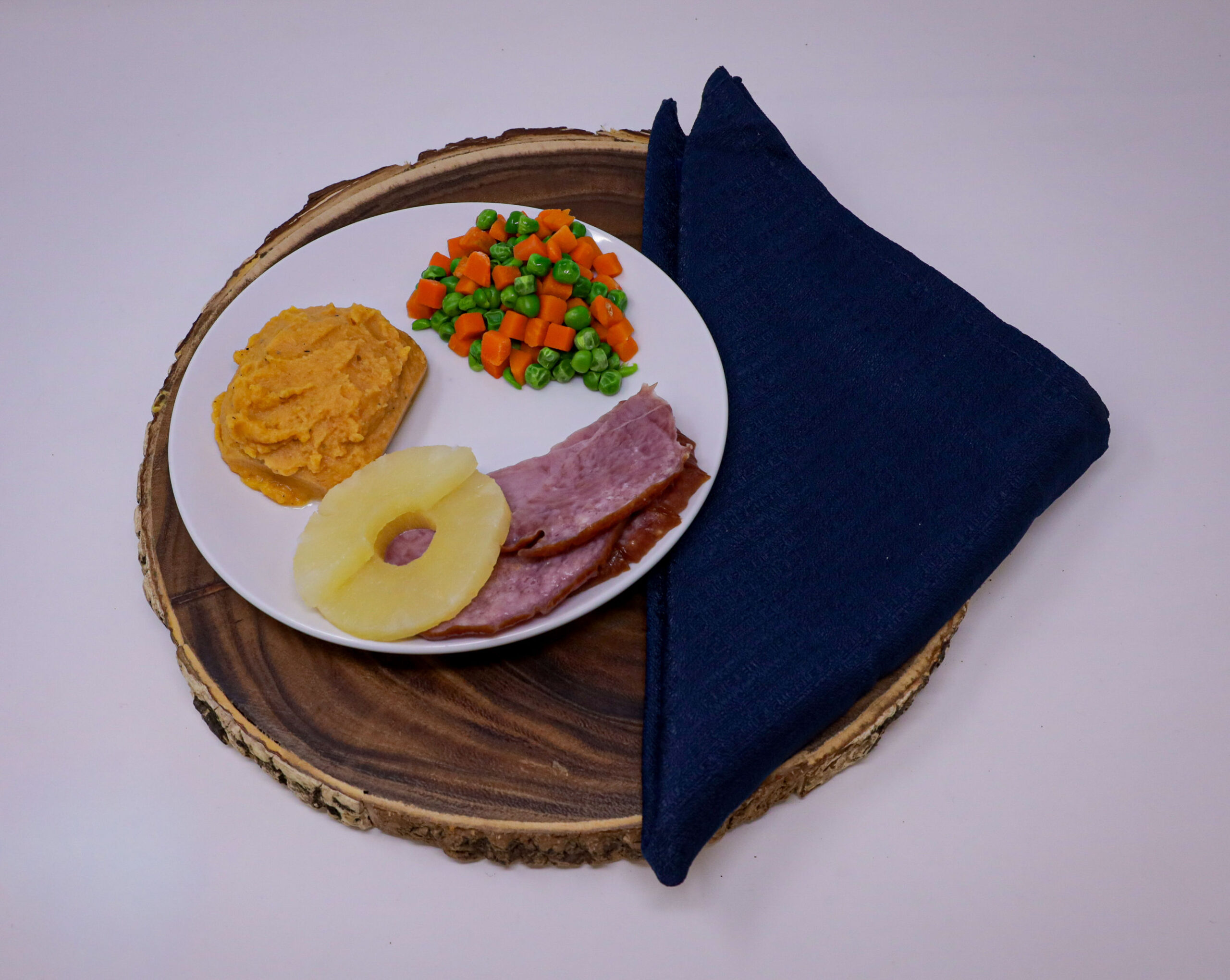 #08 - Ham, Pineapple, Mashed Potatoes, Peas & Carrots