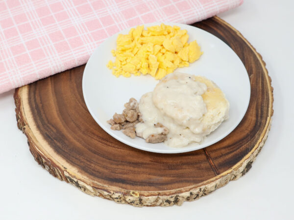 #18 - Biscuit and Sausage Gravy, Scrambled Eggs