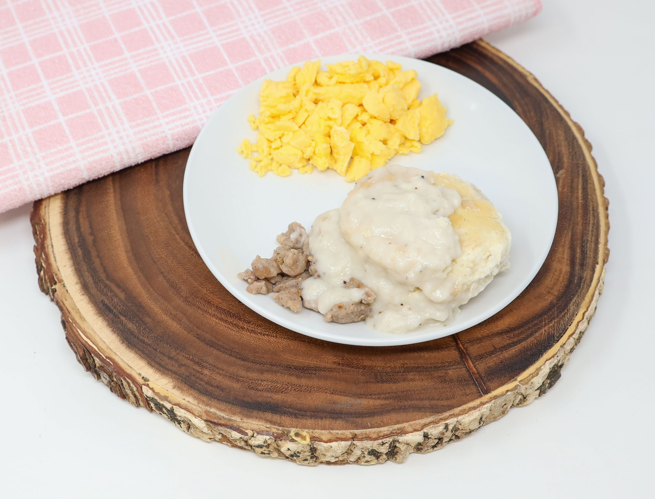 #18 - Biscuit and Sausage Gravy, Scrambled Eggs