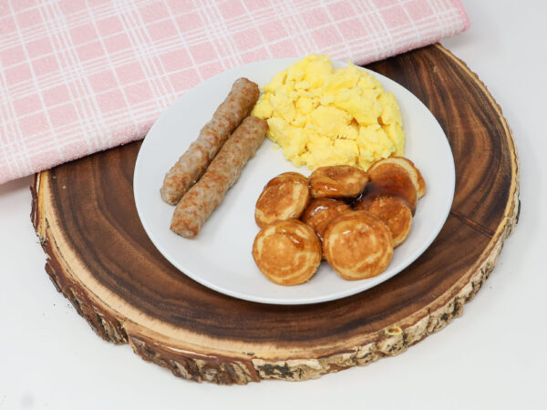 #19 - Mini Pancakes, Sausage Links, Scrambled Eggs, Maple Syrup